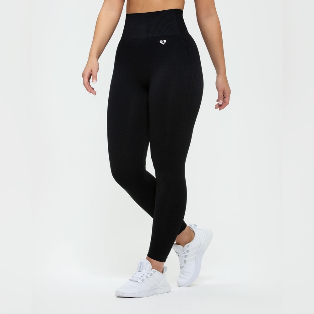POWER SEAMLESS LEGGINGS - Black